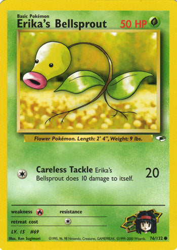 Ericka's Bellsprout 76/132-Kantocards