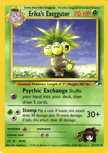 Ericka's Exeggutor 44/132-Kantocards