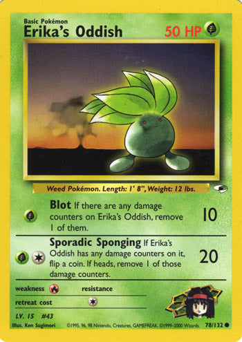 Ericka's Oddish 78/132-Kantocards