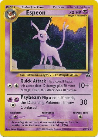 Espeon 20/75-Kantocards