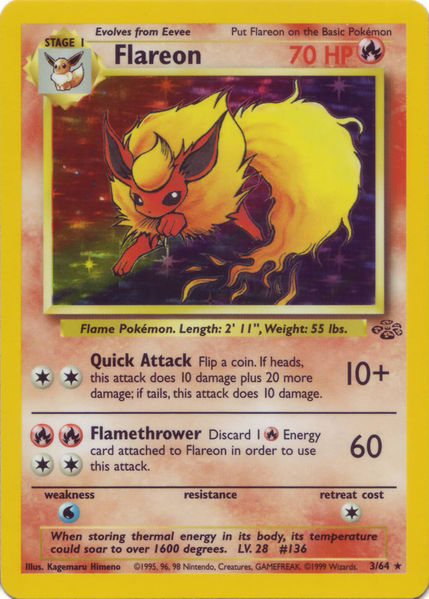 Flareon 3/64 - Holo-Kantocards