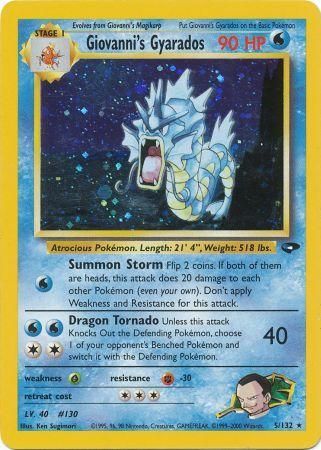 Giovanni's Gyarados 5/132 - Holo-Kantocards