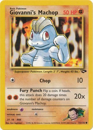 Giovanni's Machop 72/132-Kantocards