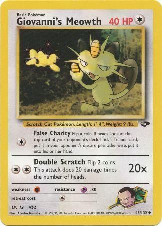 Giovanni's Meowth 43/132-Kantocards