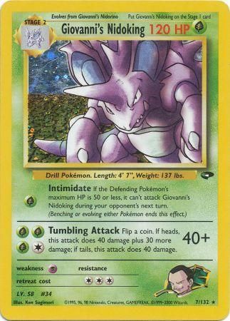 Giovanni's Nidoking 7/132 - Holo-Kantocards