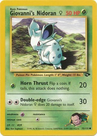 Giovanni's Nidoran (F) 75/132-Kantocards