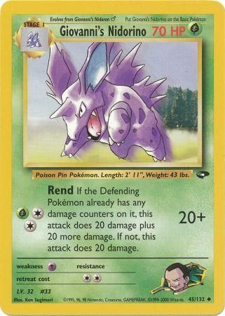 Giovanni's Nidorino 45/132-Kantocards