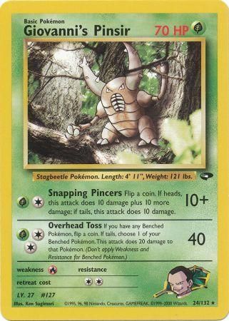 Giovanni's Pinsir 24/132-Kantocards