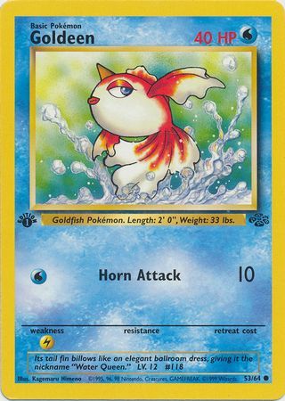 Goldeen 53/64 - 1st Edition-Kantocards