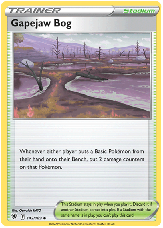 Gapejaw Bog 142/189-Kantocards