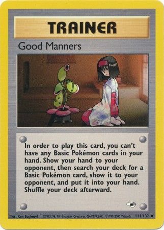 Good Manners 111/132-Kantocards