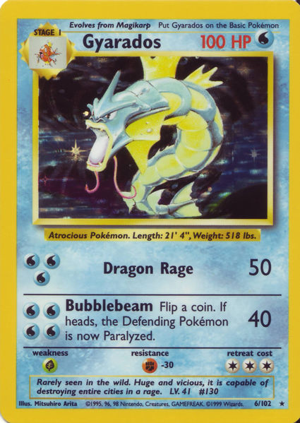Gyarados 6/102-Kantocards
