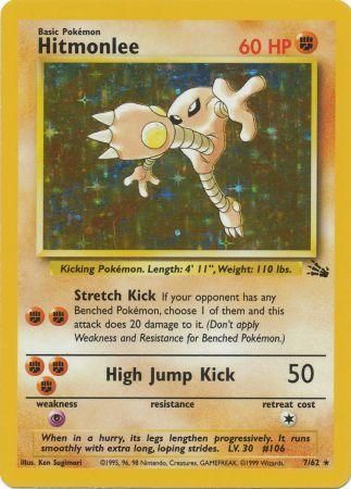Hitmonlee 7/62 - Holo-Kantocards
