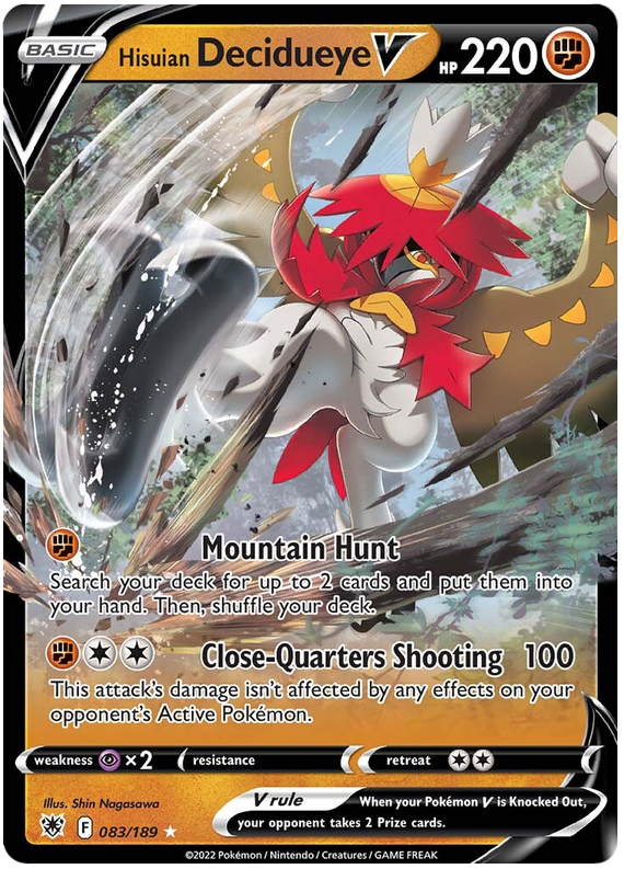 Hisuian Decidueye V 083/189-Kantocards