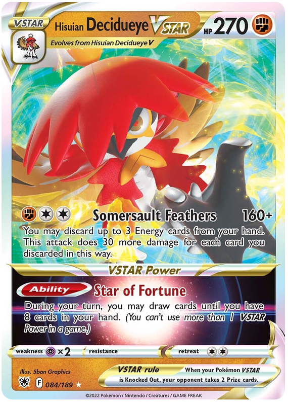 Hisuian Decidueye VSTAR 084/189-Kantocards