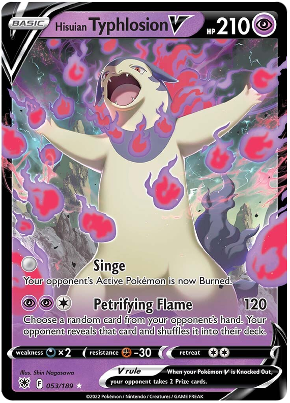 Hisuian Typhlosion V 053/189-Kantocards