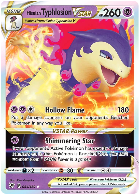 Hisuian Typhlosion VSTAR 054/189-Kantocards