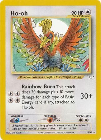 Ho-oh 18/64-Kantocards