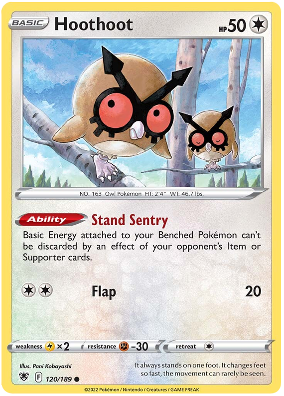 Hoothoot 120/189-Kantocards