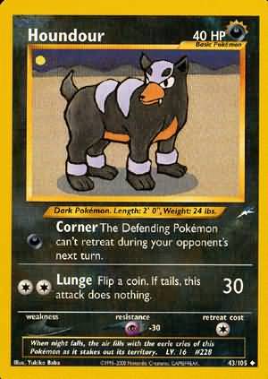 Houndour 43/105-Kantocards
