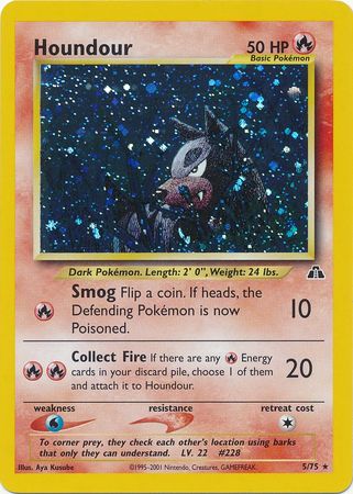 Houndour 5/75 - Holo-Kantocards