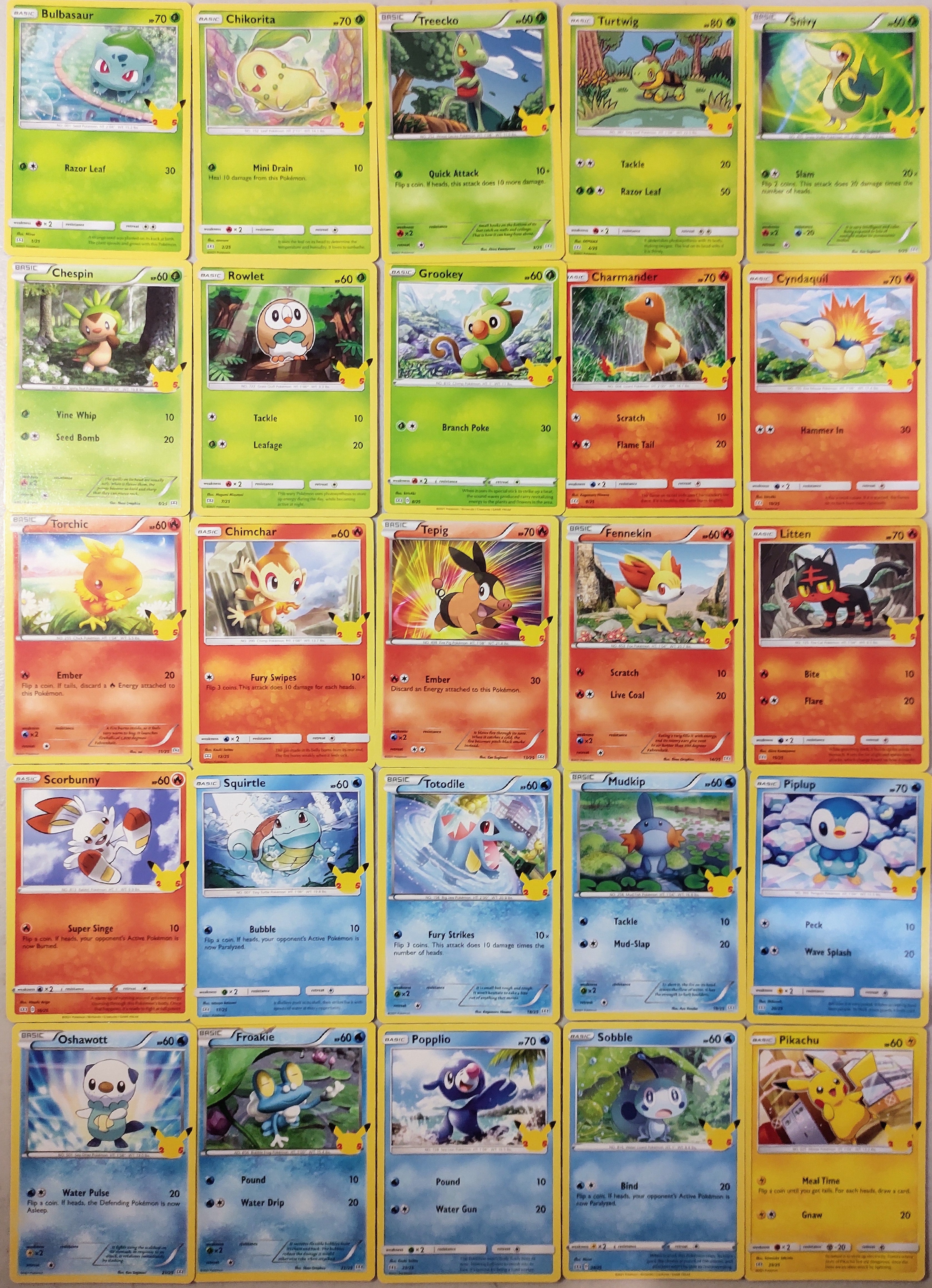 Coleccin completa McDonald's 25 Aniversario (No Holo) Kantocards Coleccin completa McDonald's 25 Aniversario (No Holo) Kantocards