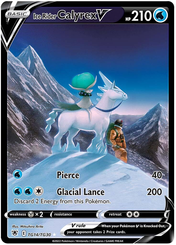 Ice Rider Calyrex V TG14/TG30-Kantocards