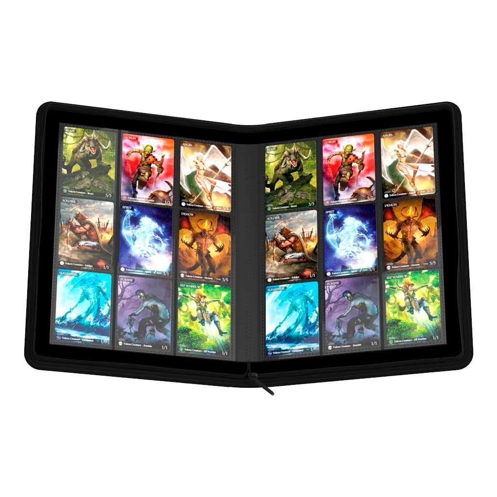 Zipfolio™ 360 – 18-Pocket Xenoskin Black-Kantocards