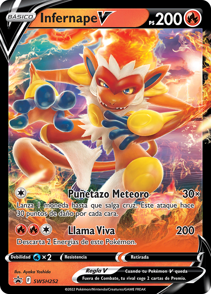 Infernape V SWSH252 Español-Kantocards