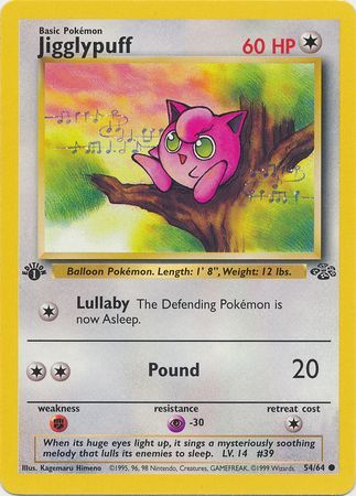 Jigglypuff 54/64 - 1st Edition-Kantocards