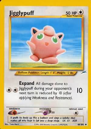 Jigglypuff 44/105-Kantocards