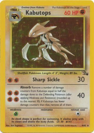 Kabutops 9/62 - Holo-Kantocards