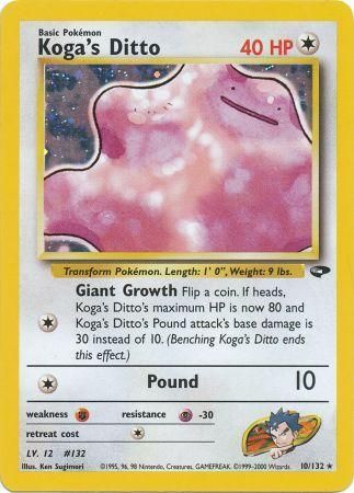 Koga's Ditto 10/132 - Holo-Kantocards