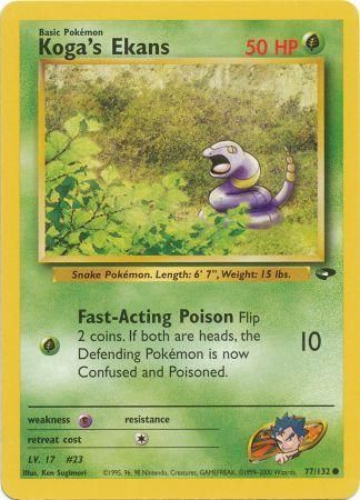 Koga's Ekans 77/132-Kantocards