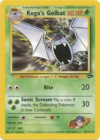 Koga's Golbat 46/132-Kantocards