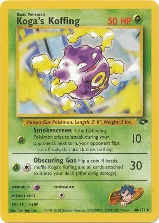 Koga's Koffing 48/132-Kantocards