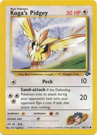 Koga's Pidgey 80/132-Kantocards