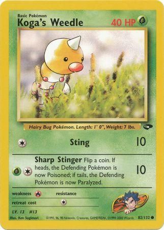 Koga's Weedle 82/132-Kantocards
