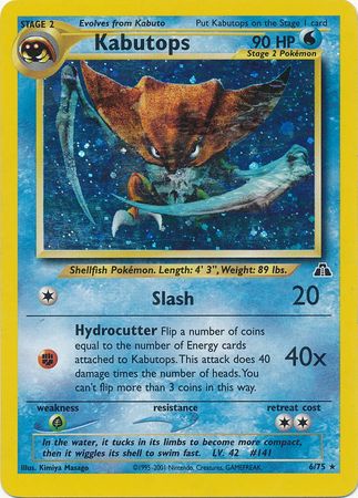 Kabutops 6/75 - Holo-Kantocards