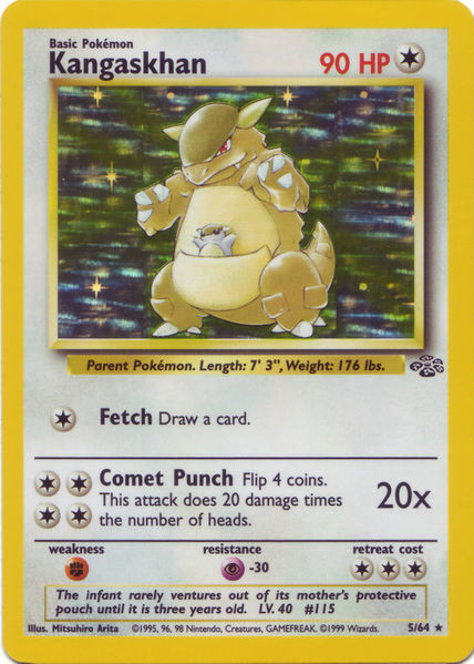 Kangaskhan 5/64 - Holo-Kantocards