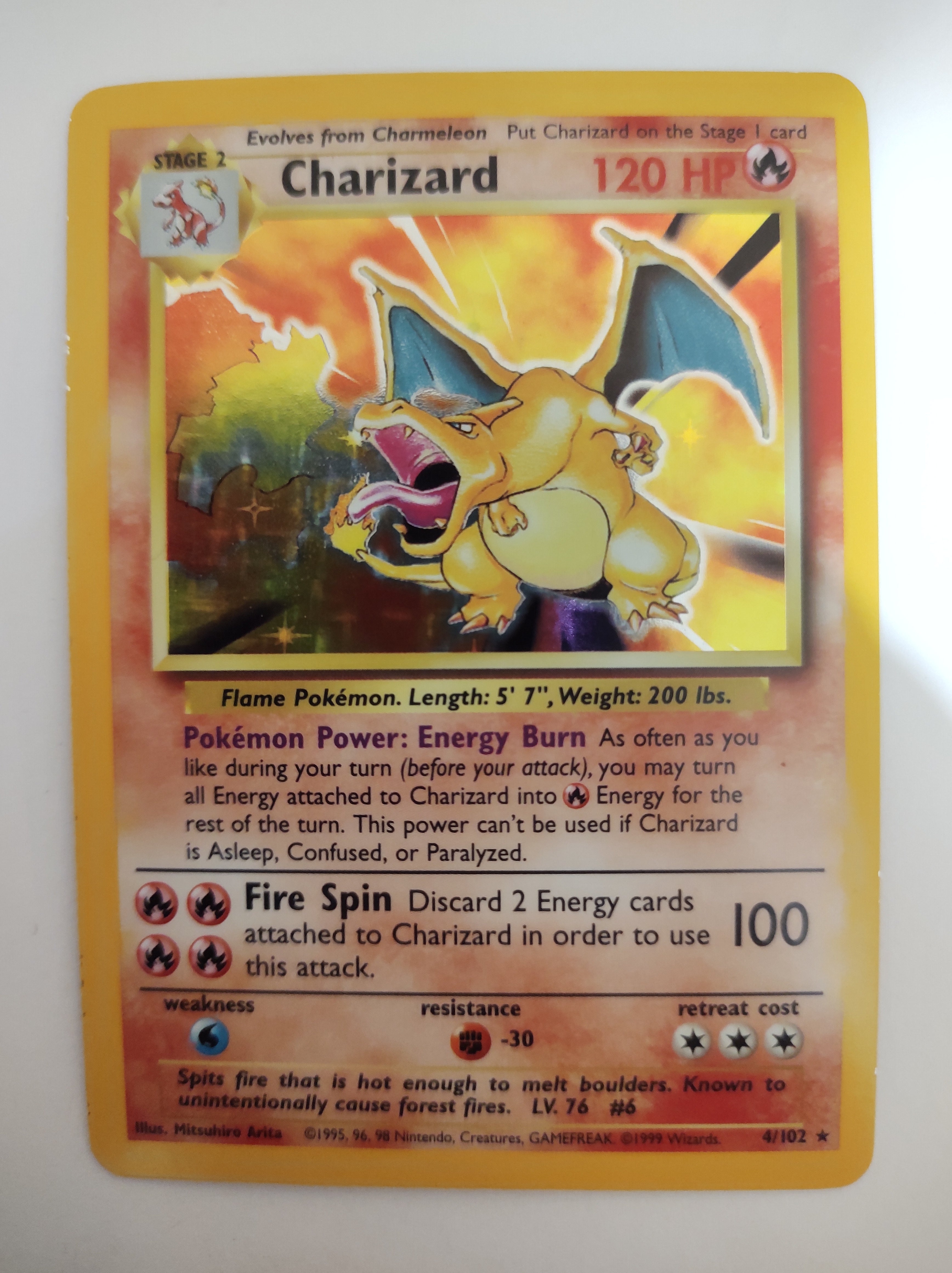 Charizard 4/102-Kantocards