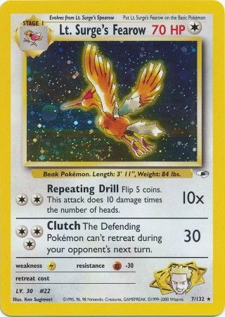 Lt. Surge's Fearow 7/132-Kantocards