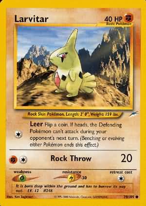 Larvitar 70/105-Kantocards