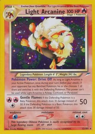Light Arcanine 12/105-Kantocards