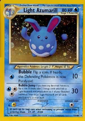 Light Azumarill 13/105-Kantocards