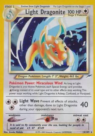 Light Dragonite 14/105-Kantocards