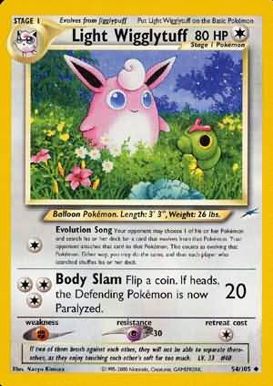 Light Wigglytuff 54/105-Kantocards