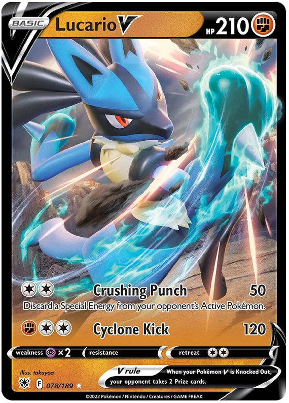 Lucario V 078/189-Kantocards