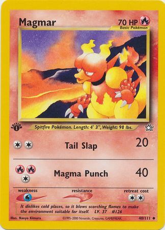 Magmar 40/111 - 1st Edition-Kantocards