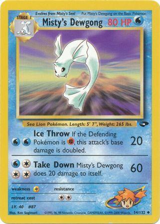 Misty's Dewgong 54/132-Kantocards